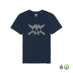 One Two Six Clothing - Skull Logo T-Shirt french navy