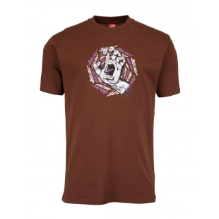 Santa Cruz - Spiral Strip Hand T-Shirt sepia brown