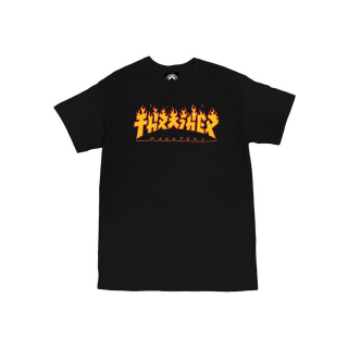 Thrasher - Godzilla Flame T-Shirt black