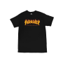 Thrasher - Godzilla Flame T-Shirt black