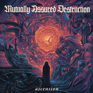 Mutually Assured Destruction - Ascension clear dark blue with neon magenta splatter LP