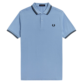 Fred Perry - Twin Tipped Polo Shirt M3600 sky/black/black P43