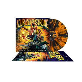 Four Year Strong - Enemy Of The World ltd indie orange black splatter LP