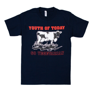 Youth Of Today - Go Vegetarian T-Shirt Navy