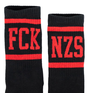 FCK NZS - Stripes Socks Black Red
