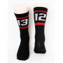 Sixblox. - 1312 Stripes Socks Black Red