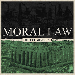 Moral Law - The Looming End ltd white with black splatter LP