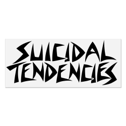 Suicidal Tendencies - Logo STLS1 Sticker white on black