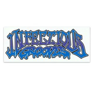 Infectious Grooves - Logo Sticker blue on white