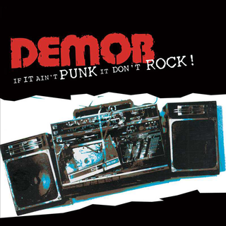 Demob - If it Aint Punk It Dont Rock red black spaltter LP