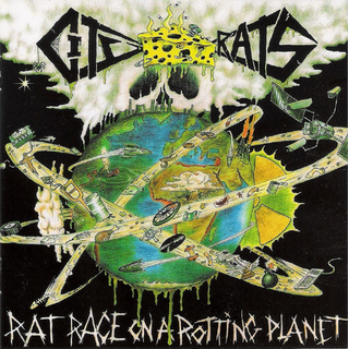 City Rats - Rat Race On A Rotting Planet blue LP