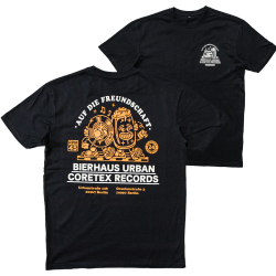 Coretex x Bierhaus Urban - Auf Die Freundschaft Heavy Oversize T-Shirt black