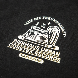 Coretex x Bierhaus Urban - Auf Die Freundschaft Heavy Oversize T-Shirt black