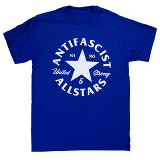 Coretex - Antifascist Allstars T-Shirt royal blue/white
