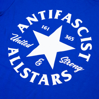 Coretex - Antifascist Allstars T-Shirt royal blue/white