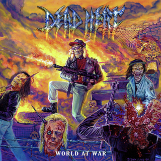 Dead Heat - World At War cloudy clear blue splatter LP