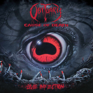 Obituary - Cause Of Death - Live Infection blood red LP