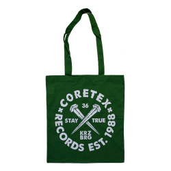 Coretex - Nails Tote Bag dark green/white