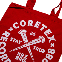 Coretex - Nails Tote Bag red/white