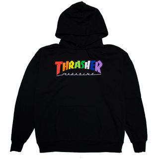 Thrasher - Rainbow Mag Hoodie black