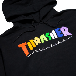 Thrasher - Rainbow Mag Hoodie black