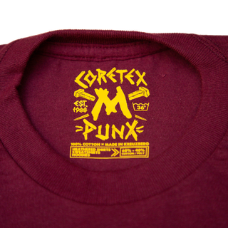 Coretex - Punx T-Shirt burgundy/yellow