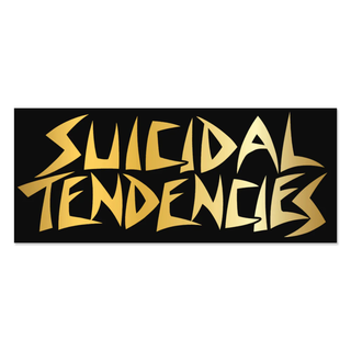 Suicidal Tendencies - Logo STLS1 Sticker gold on black