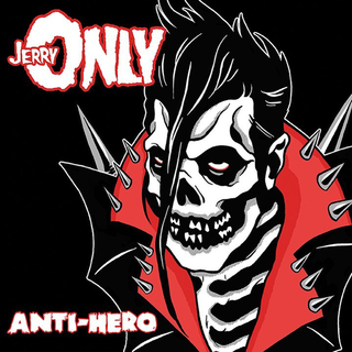 Jerry Only - Anti-Hero ltd black ice/red half half with silver and white LP