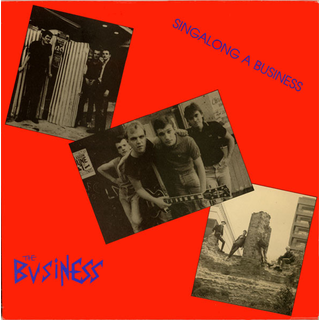Business, The - Singalong A Business red black marbled LP
