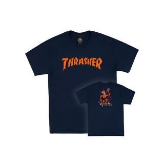 Thrasher - Burn It Down T-Shirt navy L