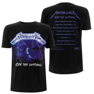 Metallica - Ride The Lightning Tracks T-Shirt black XXL