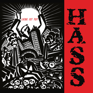Hass - Liebe Ist Tot ltd red black marbled LP