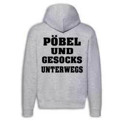 Becks Pistols - Pöbel Und Gesocks Unterwegs Hoodie grey