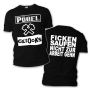 Pöbel & Gesocks - Ficken Saufen Nicht Zur Arbeit Gehn T-Shirt black