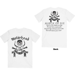 Motörhead - March Or Die T-Shirt white M