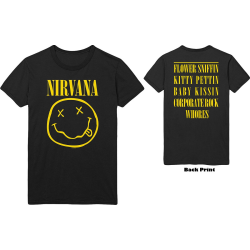 Nirvana - Flower Sniffin T-Shirt black