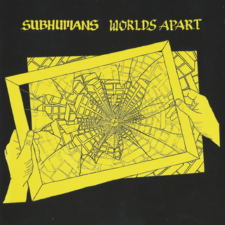 Subhumans - Worlds Apart red LP