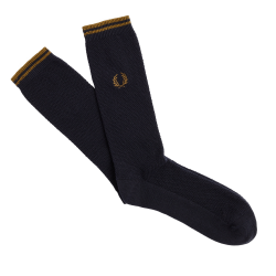 Fred Perry - Tipped Socks C7170 navy/dark caramel R63