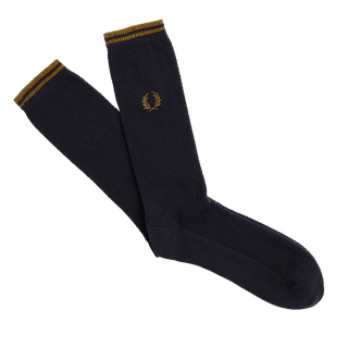 Fred Perry - Tipped Socks C7170 navy/dark caramel R63 6-8