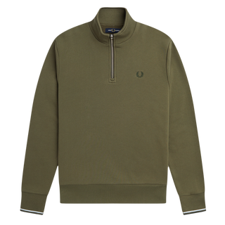 Fred Perry - Half Zip Sweatshirt M3574 uniform green Q55