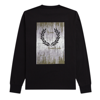 Fred Perry - Graphic Soundwave Long Sleeve T-Shirt M5594 black 102