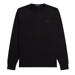 Fred Perry - Graphic Soundwave Long Sleeve T-Shirt M5594 black 102