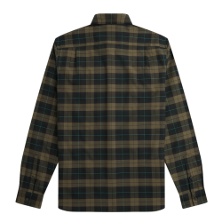 Fred Perry - Tartan Shirt M5663 night green Q20