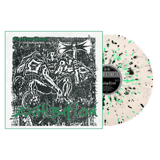 Exhibition - The Last Laugh milky clear with doublemint green & black splatter LP