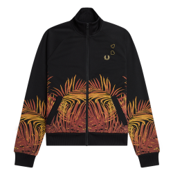 Fred Perry - Amy Palm Print Track Jacket SJ5109 black 102