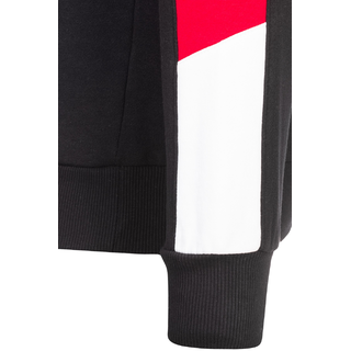 Lonsdale - Langwell Hooded Sweatshirt Black/White/Red