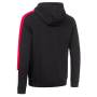 Lonsdale - Langwell Hooded Sweatshirt Black/White/Red