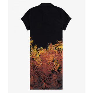 Fred Perry - Amy Palm Print Pique Dress SD5104 black 102 XS