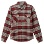 Brixton - Bowery L/S Flannel Longsleeve Shirt Island Berry