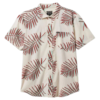 Brixton - Charter Print S/S Woven Off White/Palm Leaf
